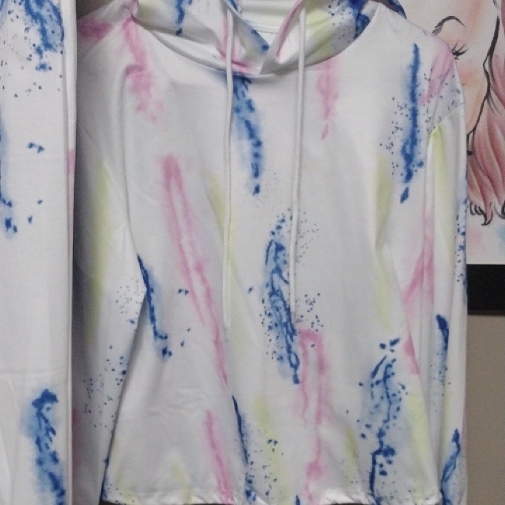 Woman's Colorful Tie-Dye Hoodie with Matching pants